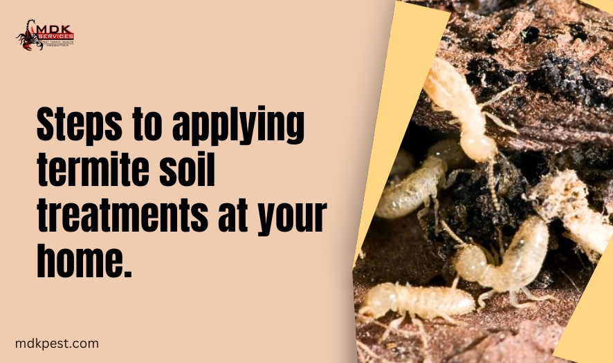 Steps to applying termite soil treatments at your home